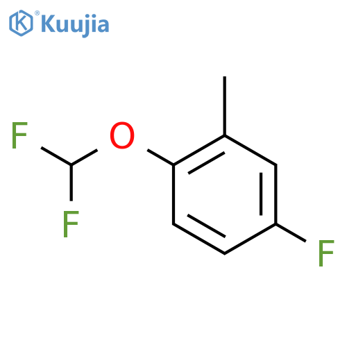 1-(Difluoromethoxy)-4-fluoro-2-methyl-benzene structure