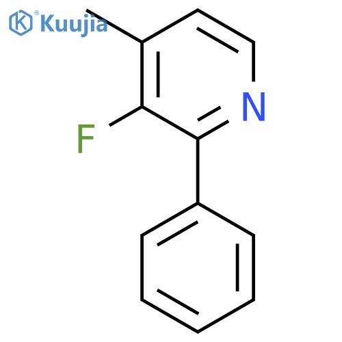 3-Fluoro-4-methyl-2-phenylpyridine structure