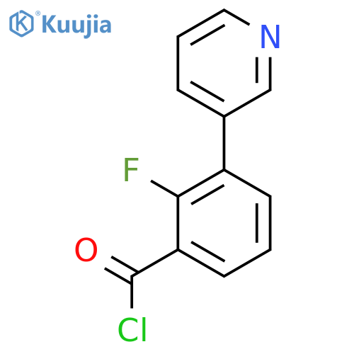 2-Fluoro-3-(pyridin-3-yl)benzoyl chloride structure