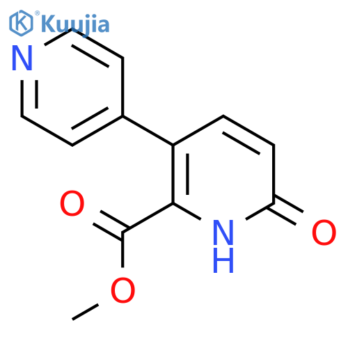 Methyl 6-hydroxy-3-(pyridin-4-yl)picolinate structure