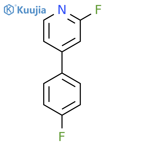 2-Fluoro-4-(4-fluorophenyl)pyridine structure