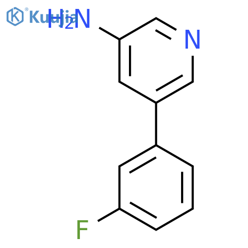 5-(3-Fluorophenyl)pyridin-3-amine structure