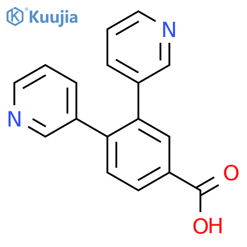 3,4-Di(pyridin-3-yl)benzoic acid structure