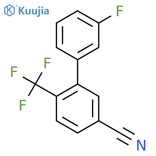 3'-Fluoro-2-(trifluoromethyl)biphenyl-5-carbonitrile structure