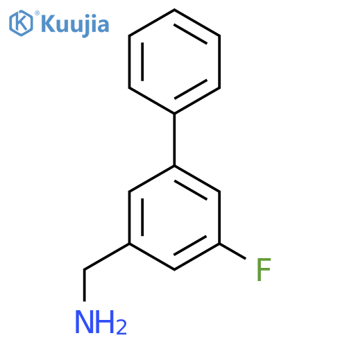 (3-Fluorobiphenyl-5-yl)methanamine structure