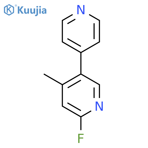2-Fluoro-4-methyl-5-(pyridin-4-yl)pyridine structure