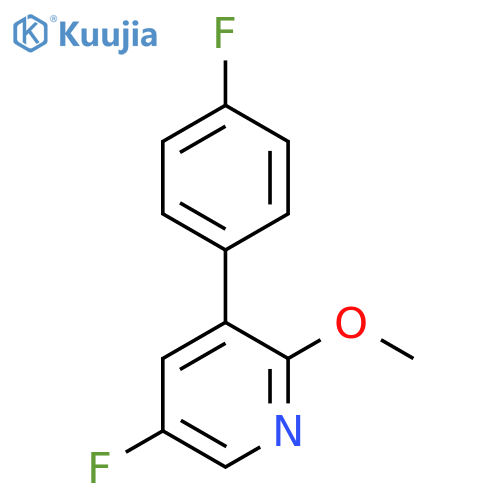 5-Fluoro-3-(4-fluorophenyl)-2-methoxypyridine structure