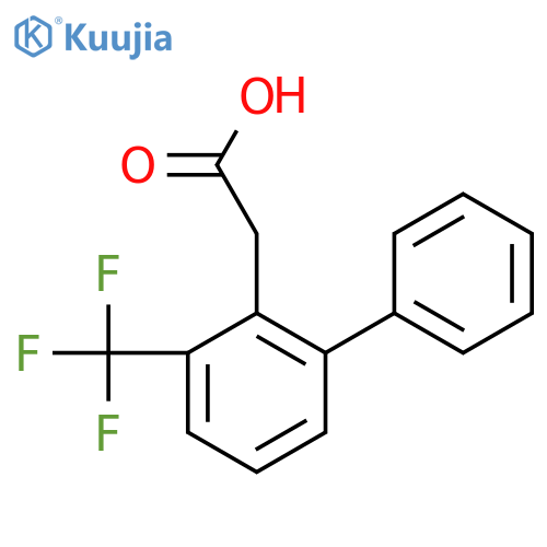 2-(3-(Trifluoromethyl)biphenyl-2-yl)acetic acid structure