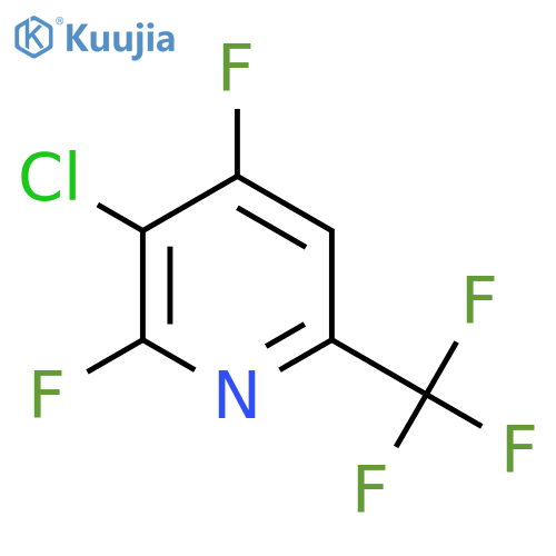 3-Chloro-2,4-difluoro-6-(trifluoromethyl)pyridine structure