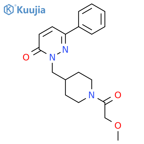 2-{[1-(2-Methoxyacetyl)piperidin-4-yl]methyl}-6-phenyl-2,3-dihydropyridazin-3-one structure