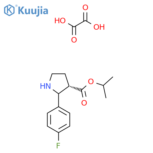 ISopropyl (3s)-2-(4-fluorophenyl)-3-pyrrolidinecarboxylate oxalate structure