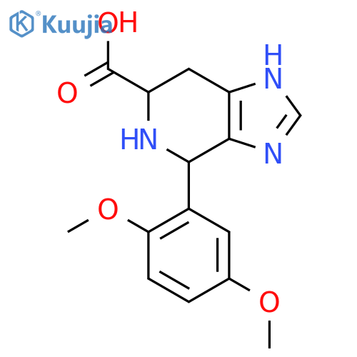 4-(2,5-Dimethoxyphenyl)-3H,4H,5H,6H,7H-imidazo[4,5-c]pyridine-6-carboxylic acid structure
