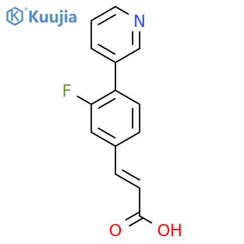 (e)-3-(3-Fluoro-4-(pyridin-3-yl)phenyl)acrylic acid structure