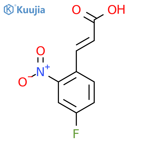 3-(4-Fluoro-2-nitrophenyl)prop-2-enoic Acid structure