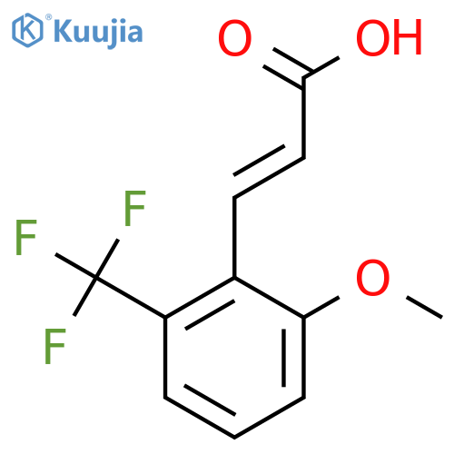 2-Methoxy-6-(trifluoromethyl)cinnamic acid structure