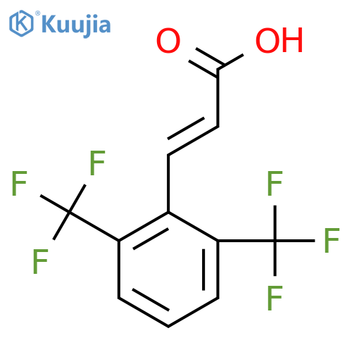2,6-Bis(trifluoromethyl)cinnamic acid structure