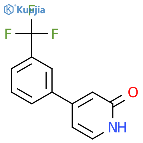 4-[3-(trifluoromethyl)phenyl]-1H-pyridin-2-one structure