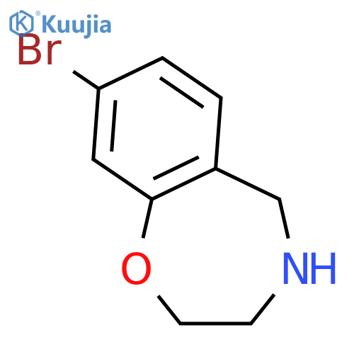 8-Bromo-2,3,4,5-tetrahydrobenzof1,4oxazepine structure