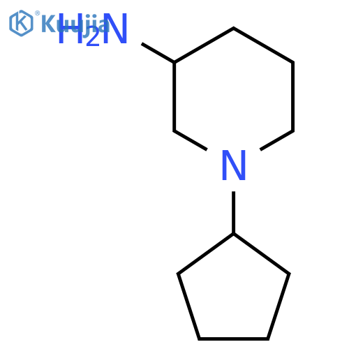1-Cyclopentyl-3-piperidinamine structure