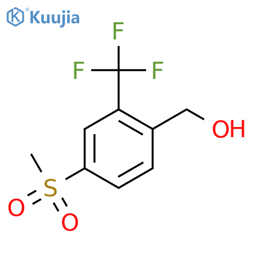 4-(methylsulfonyl)-2-(trifluoromethyl)Benzenemethanol structure