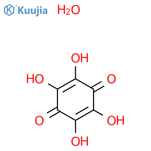 2,3,5,6-Tetrahydroxycyclohexa-2,5-diene-1,4-dione hydrate structure