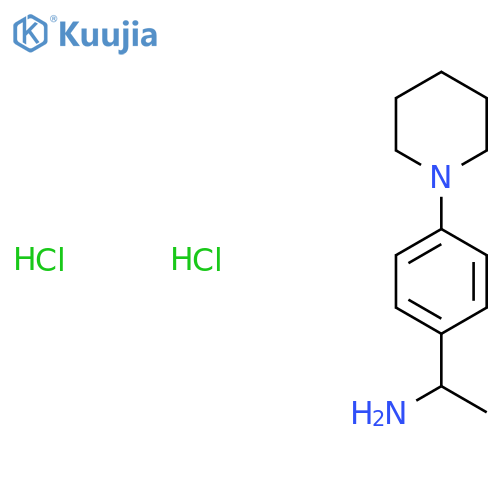 1-(4-Piperidin-1-ylphenyl)ethanamine;dihydrochloride structure