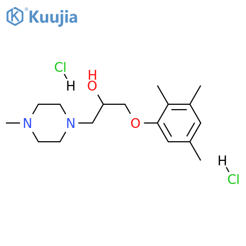 1-(4-methylpiperazin-1-yl)-3-(2,3,5-trimethylphenoxy)propan-2-ol dihydrochloride structure