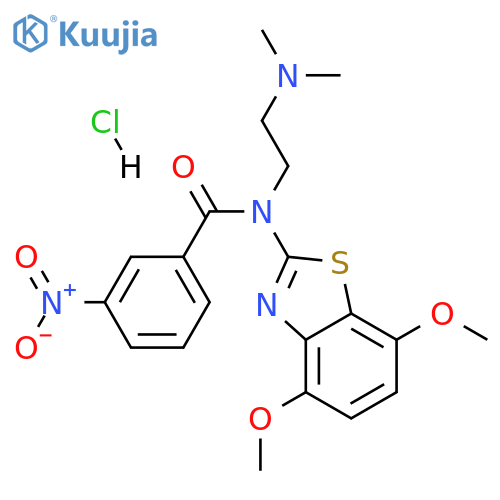 N-(4,7-dimethoxy-1,3-benzothiazol-2-yl)-N-[2-(dimethylamino)ethyl]-3-nitrobenzamide hydrochloride structure