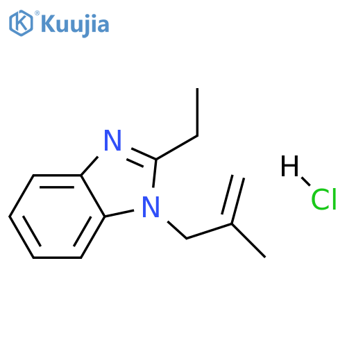 2-ethyl-1-(2-methylprop-2-en-1-yl)-1H-1,3-benzodiazole hydrochloride structure