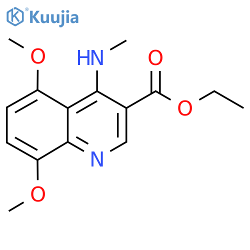 Ethyl 5,8-dimethoxy-4-(methylamino)quinoline-3-carboxylate structure