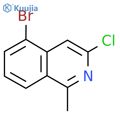 5-Bromo-3-chloro-1-methylisoquinoline structure