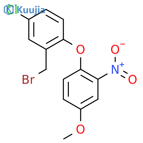 3-Bromomethyl-1-chloro-4-(4-methoxy-2-nitrophenoxy)benzene structure