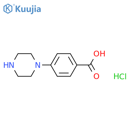 4-(PIPERAZIN-1-YL)BENZOIC ACID 2HCL structure