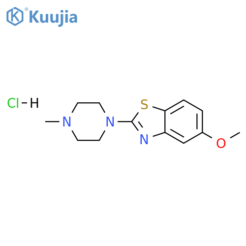 5-methoxy-2-(4-methylpiperazin-1-yl)-1,3-benzothiazole hydrochloride structure