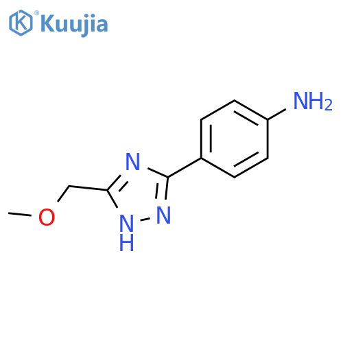 4-(3-(methoxymethyl)-1H-1,2,4-triazol-5-yl)aniline structure