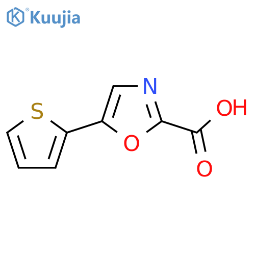 5-(thiophen-2-yl)oxazole-2-carboxylic acid structure