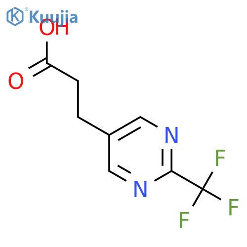 3-(2-(Trifluoromethyl)pyrimidin-5-yl)propanoic acid structure