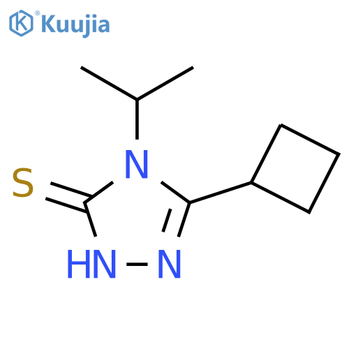 5-Cyclobutyl-4-(propan-2-yl)-4h-1,2,4-triazole-3-thiol structure