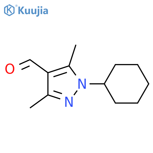 1-Cyclohexyl-3,5-dimethyl-1h-pyrazole-4-carbaldehyde structure