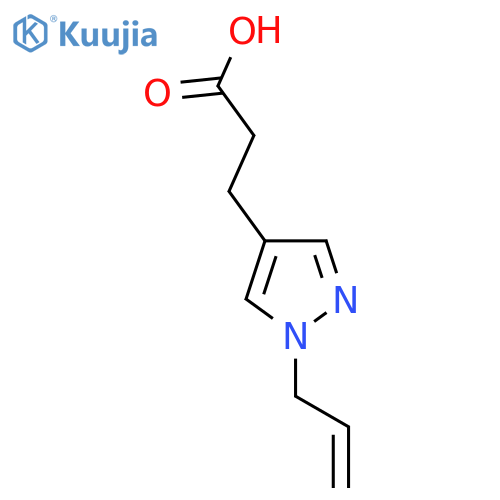 3-[1-(Prop-2-en-1-yl)-1H-pyrazol-4-yl]propanoic acid structure