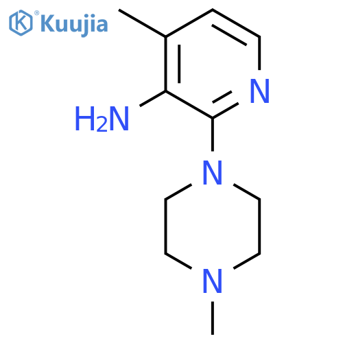 4-Methyl-2-(4-methylpiperazin-1-yl)pyridin-3-amine structure