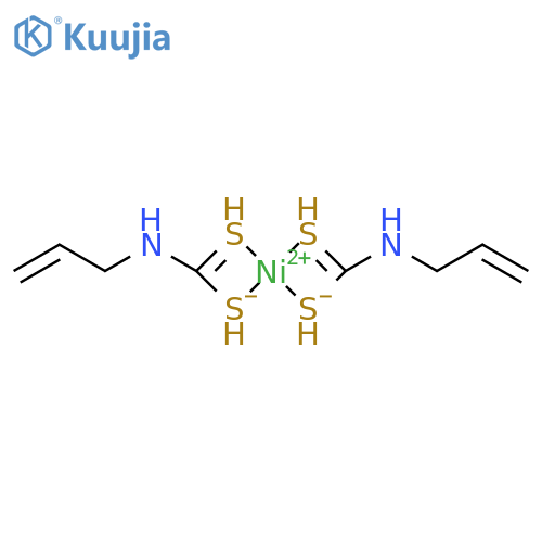 Bis({[(prop-2-en-1-yl)carbamothioyl]sulfanyl})nickel structure