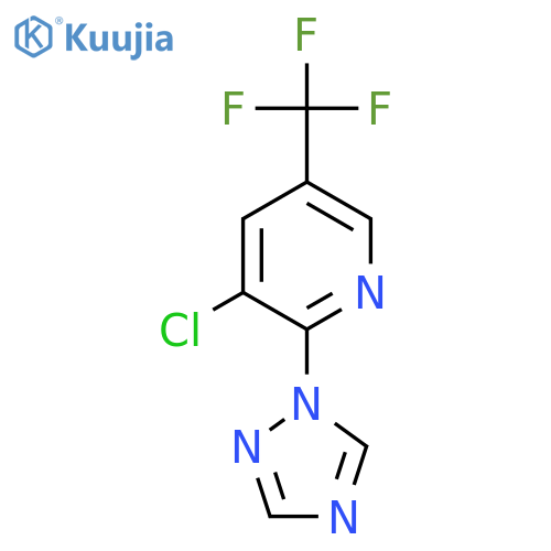 3-chloro-2-(1H-1,2,4-triazol-1-yl)-5-(trifluoromethyl)pyridine structure