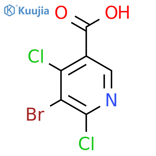 5-bromo-4,6-dichloro-pyridine-3-carboxylic acid structure
