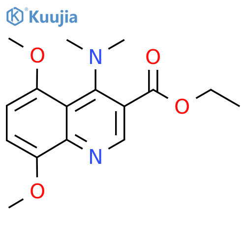 Ethyl 4-(dimethylamino)-5,8-dimethoxyquinoline-3-carboxylate structure