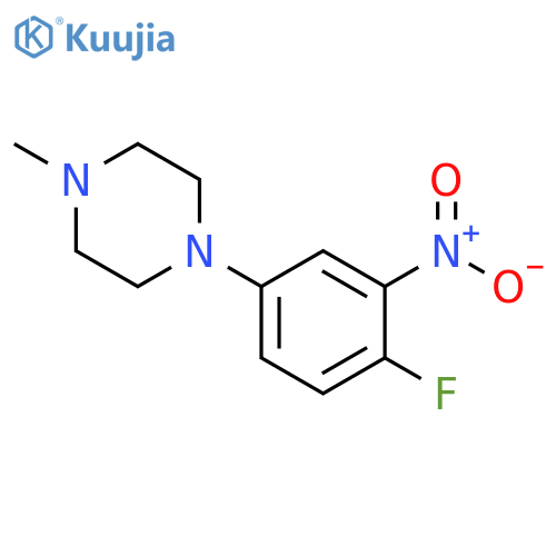1-(4-Fluoro-3-nitrophenyl)-4-methylpiperazine structure