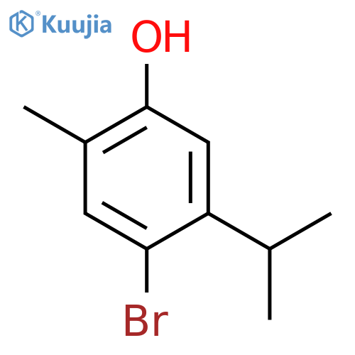 4-Bromo-5-isopropyl-2-methylbenzenol structure