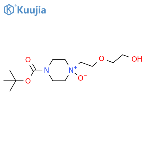 N4-tert-Butoxycarbonyl-1-2-(2-hydroxyethoxy)ethylpiperazine N1-Oxide structure