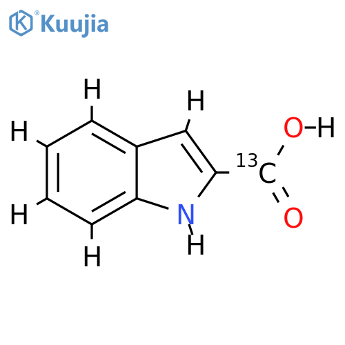 Indole-2-carboxylic Acid-13C structure