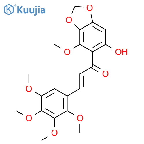 2'-hydroxy-2,3,4,5,6'-pentamethoxy-4',5'-methylenedioxychalcone structure